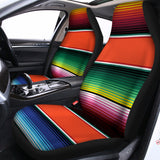 Colorful Serape Blanket Pattern Print Universal Fit Car Seat Covers 102422