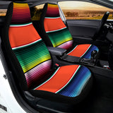 Colorful Serape Blanket Pattern Print Universal Fit Car Seat Covers 102422