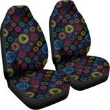 Colorful Seven Chakras Pattern Print Universal Fit Car Seat Covers 102422