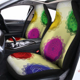 Colorful Seven Chakras Print Universal Fit Car Seat Covers 102422