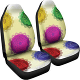 Colorful Seven Chakras Print Universal Fit Car Seat Covers 102422