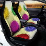 Colorful Seven Chakras Print Universal Fit Car Seat Covers 102422