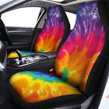 Colorful Spiral Tie Dye Print Universal Fit Car Seat Covers 102422