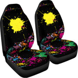 Colorful Splash Yin Yang Print Universal Fit Car Seat Covers 102422