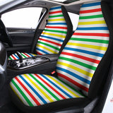Colorful Striped Pattern Print Universal Fit Car Seat Covers 102422