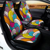 Colorful Surfing Wave Pattern Print Universal Fit Car Seat Covers 102422