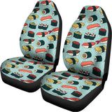 Colorful Sushi And Rolls Pattern Print Universal Fit Car Seat Covers 102422