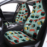 Colorful Sushi And Rolls Pattern Print Universal Fit Car Seat Covers 102422