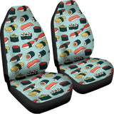 Colorful Sushi And Rolls Pattern Print Universal Fit Car Seat Covers 102422