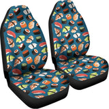 Colorful Sushi Pattern Print Universal Fit Car Seat Covers 102422