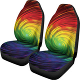 Colorful Swirl Print Universal Fit Car Seat Covers 102422