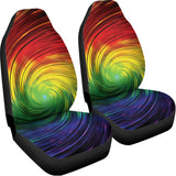 Colorful Swirl Print Universal Fit Car Seat Covers 102422