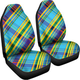 Colorful Tartan Pattern Print Universal Fit Car Seat Covers 102422