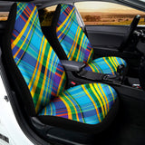 Colorful Tartan Pattern Print Universal Fit Car Seat Covers 102422