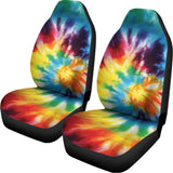 Colorful Tie Dye Print Universal Fit Car Seat Covers 102422