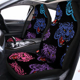 Colorful Tiger Head Pattern Print Universal Fit Car Seat Covers 102422