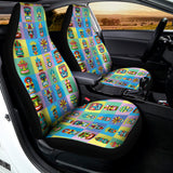 Colorful Tiki Pattern Print Universal Fit Car Seat Covers 102422