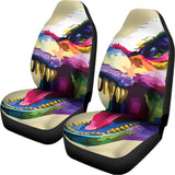 Colorful Tyrannosaurus Rex Print Universal Fit Car Seat Covers 102422