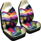 Colorful Tyrannosaurus Rex Print Universal Fit Car Seat Covers 102422