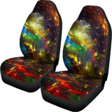 Colorful Universe Galaxy Space Print Universal Fit Car Seat Covers 102422