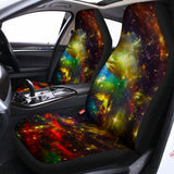 Colorful Universe Galaxy Space Print Universal Fit Car Seat Covers 102422