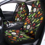 Colorful Vegetable Pattern Print Universal Fit Car Seat Covers 102422