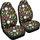 Colorful Vegetable Pattern Print Universal Fit Car Seat Covers 102422