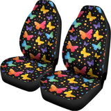 Colorful Watercolor Butterfly Print Universal Fit Car Seat Covers 102422