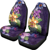 Colorful Watercolor Cattleya Print Universal Fit Car Seat Covers 102422