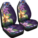 Colorful Watercolor Cattleya Print Universal Fit Car Seat Covers 102422