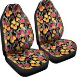 Colorful Watercolor Tulip Pattern Print Universal Fit Car Seat Covers 102422