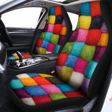 Colorful Yarn Balls Print Universal Fit Car Seat Covers 102422