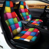 Colorful Yarn Balls Print Universal Fit Car Seat Covers 102422