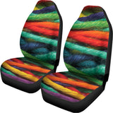 Colorful Yarn Print Universal Fit Car Seat Covers 102422
