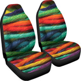 Colorful Yarn Print Universal Fit Car Seat Covers 102422