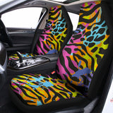 Colorful Zebra Leopard Pattern Print Universal Fit Car Seat Covers 102422