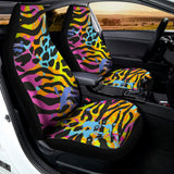Colorful Zebra Leopard Pattern Print Universal Fit Car Seat Covers 102422
