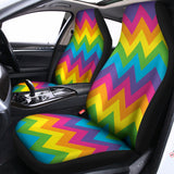 Colorful Zigzag Pattern Print Universal Fit Car Seat Covers 102422