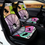 Colourful Chinese Zodiac Wheel Print Universal Fit Car Seat Covers 102422