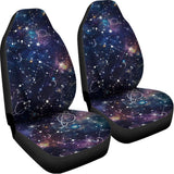 Constellation Galaxy Space Print Universal Fit Car Seat Covers 102422