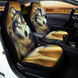Cosmic Wolf Portrait Print Universal Fit Car Seat Covers 102422