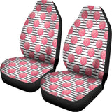 Cotton Candy Striped Pattern Print Universal Fit Car Seat Covers 102422