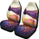 Couple Horses Portrait Print Universal Fit Car Seat Covers 102422