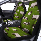 Cow On Green Grass Pattern Print Universal Fit Car Seat Covers 102422