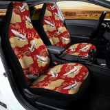 Crane Bird Kimono Pattern Print Universal Fit Car Seat Covers 102422