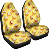 Crazy Emoji Pattern Print Universal Fit Car Seat Covers 102422