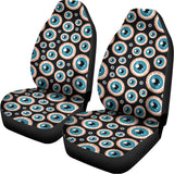 Creepy Eyeball Pattern Print Universal Fit Car Seat Covers 102422