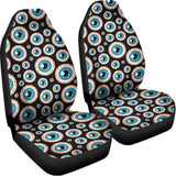 Creepy Eyeball Pattern Print Universal Fit Car Seat Covers 102422
