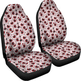 Creepy Red Eyeball Pattern Print Universal Fit Car Seat Covers 102422