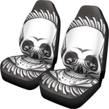 Cross Piston Mechanic Skull Print Universal Fit Car Seat Covers 102422